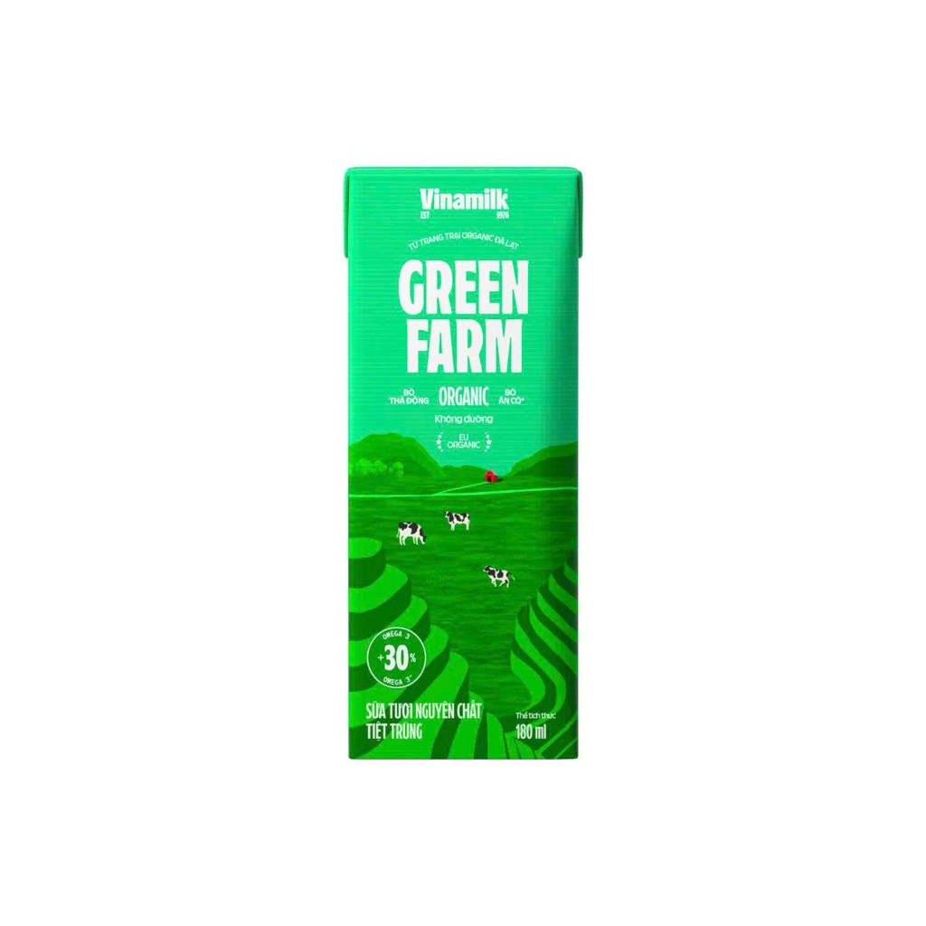 Thùng Green Farm Organic 180ML- 48 Hộp/ Thùng