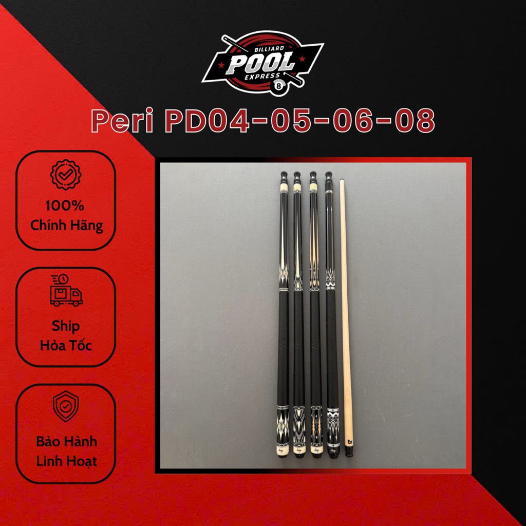 Gậy Bi-a, Cơ bida Peri PD04-05-06-08 ( Chính Hãng )