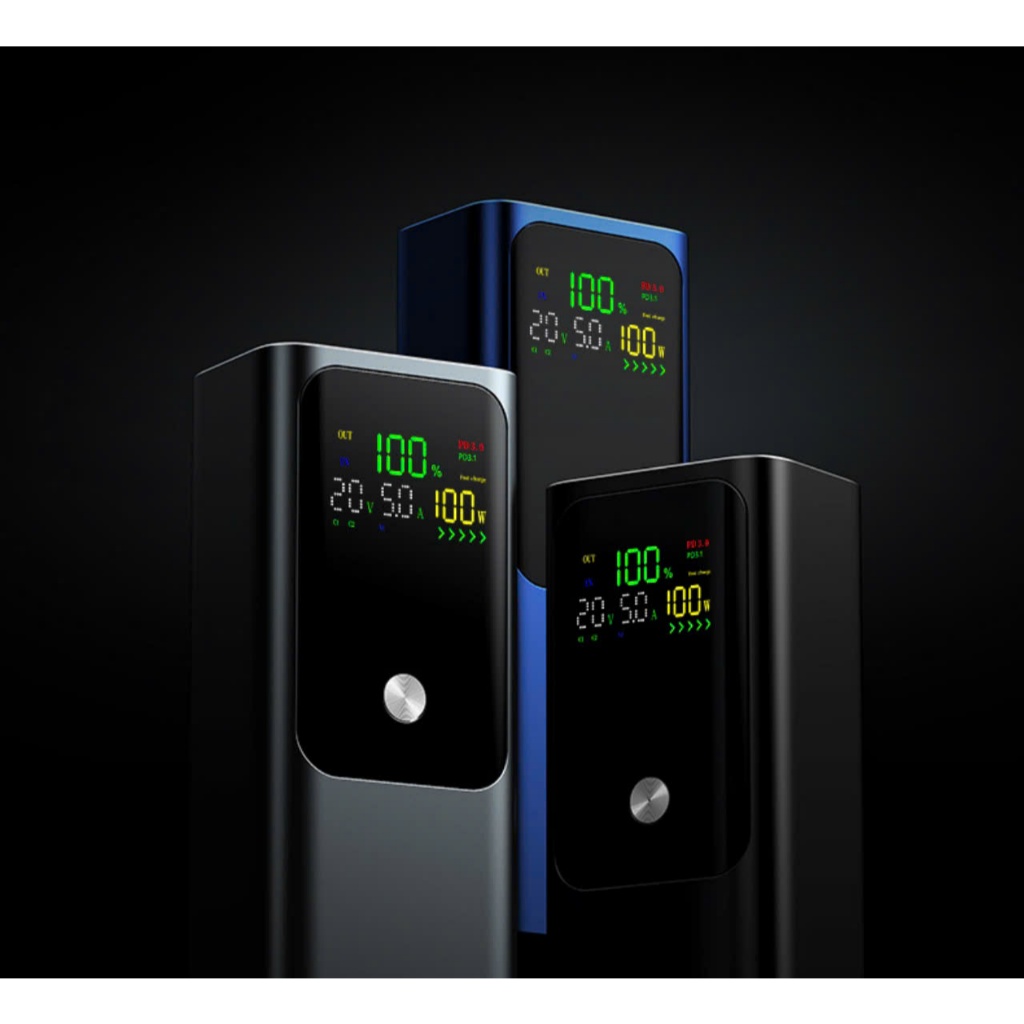 ID57/ Box sạc dự phòng 100w 20.000mAh màn hình LCD hiển thị sắc nét (sạc điện thoại máy tính)