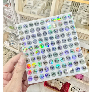 Tem số dán chai sơn gel từ 1-500 dán số thứ tự tiện lợi
