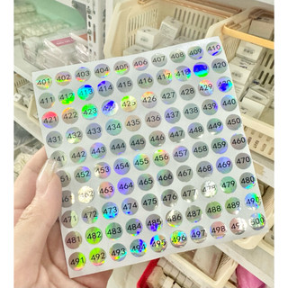 Tem số dán chai sơn gel từ 1-500 dán số thứ tự tiện lợi