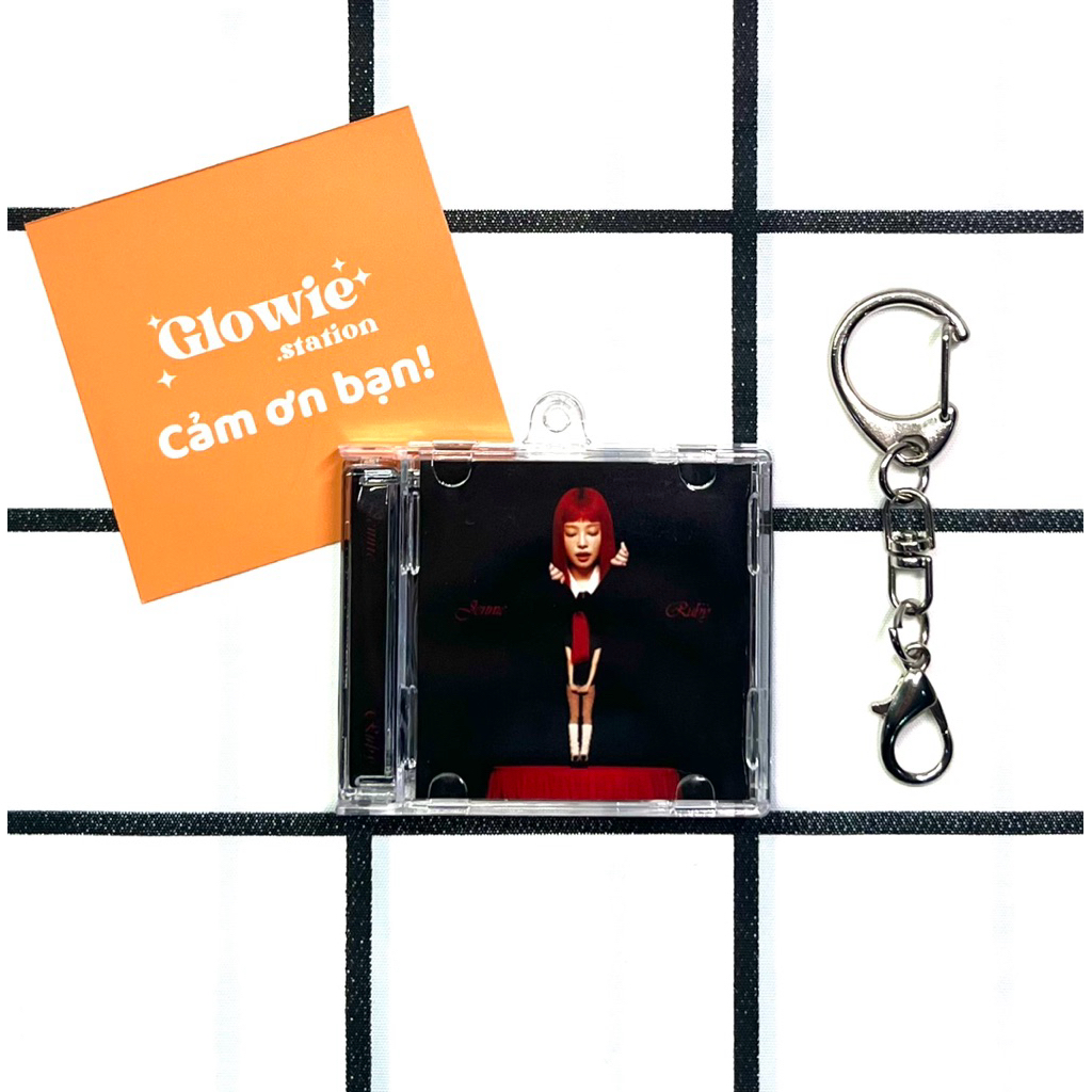 Móc khóa Mini CD like JENNIE - JENNIE có NFC quét link nhạc