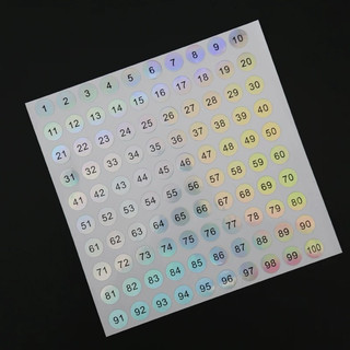 Tem số dán chai sơn gel từ 1-500 dán số thứ tự tiện lợi