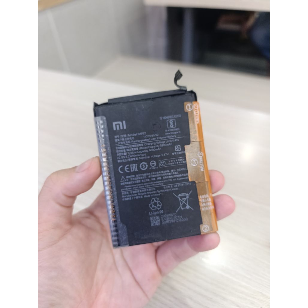 Pin điện thoại Xiaomi BN62 / Poco M3 / Redmi Note 9 - 4G / Redmi 9T / 6000 mAh