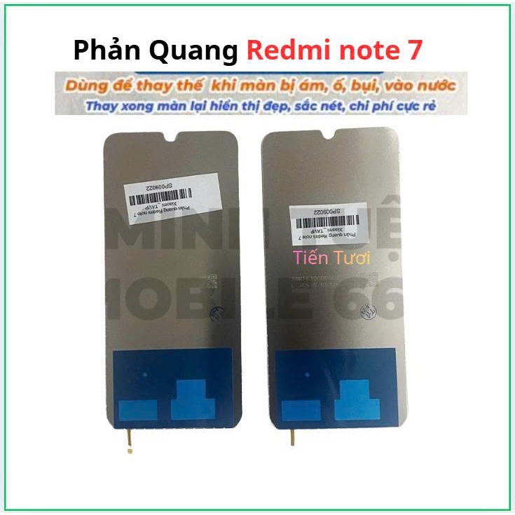 Phản quang redmi note 7 ,thay khi màn bị ám , ố
