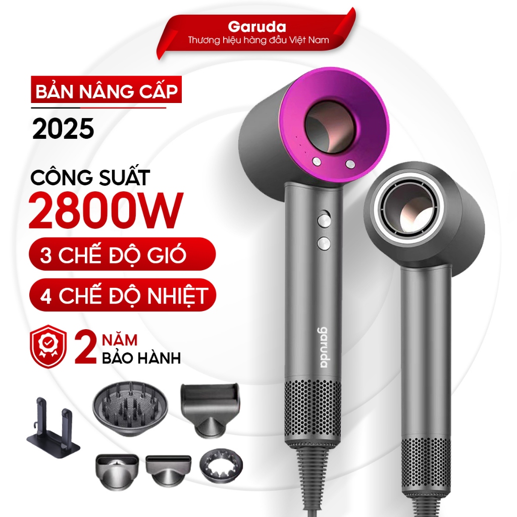 Máy Sấy Tóc ion âm GARUDA 2 Chiều Nóng Lạnh Công Suất 2800W, Nóng Lạnh 2 Chiều Chăm Sóc Tóc, Bảo Hành 12 Tháng