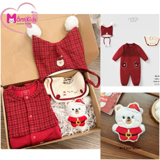 Set quà đầy tháng, thôi nôi mix sẵn cao cấp cho bé trai, bé gái, nhiều mẫu, kèm hộp và thiệp | Mắm kids