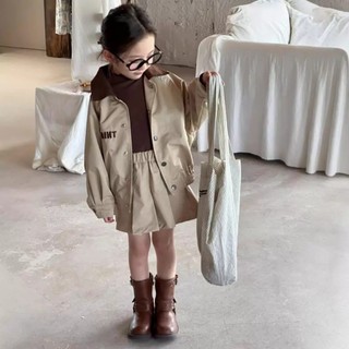  GB44 Set váy bé gái 3 món size100-140 11-30kg áo thun áo khoác chân váy bé gái quần áo trẻ em hàn quốc 