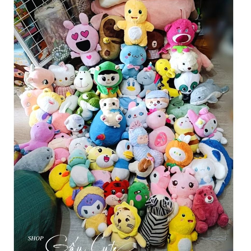 Gấu bông ngẫu nhiên 15cm đến 20cm đồng giá 15k