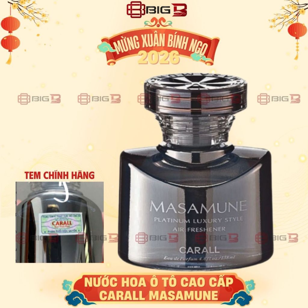 Nước Hoa Ô Tô Cao Cấp Masamune Carall Nhật Bản 138ml Có TEM CHỐNG GIẢ Chính Hãng Hương Thơm Sang Trọng BIG B