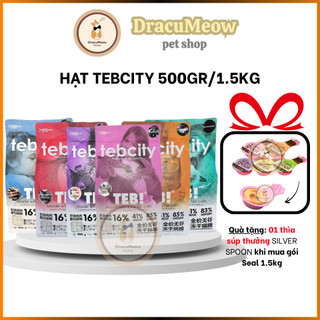   Seal 1,5kg   Hạt cho mèo TEB CITY TEBCITY thức ăn đạm cao không độn ngũ cốc topping gà viên sấy 