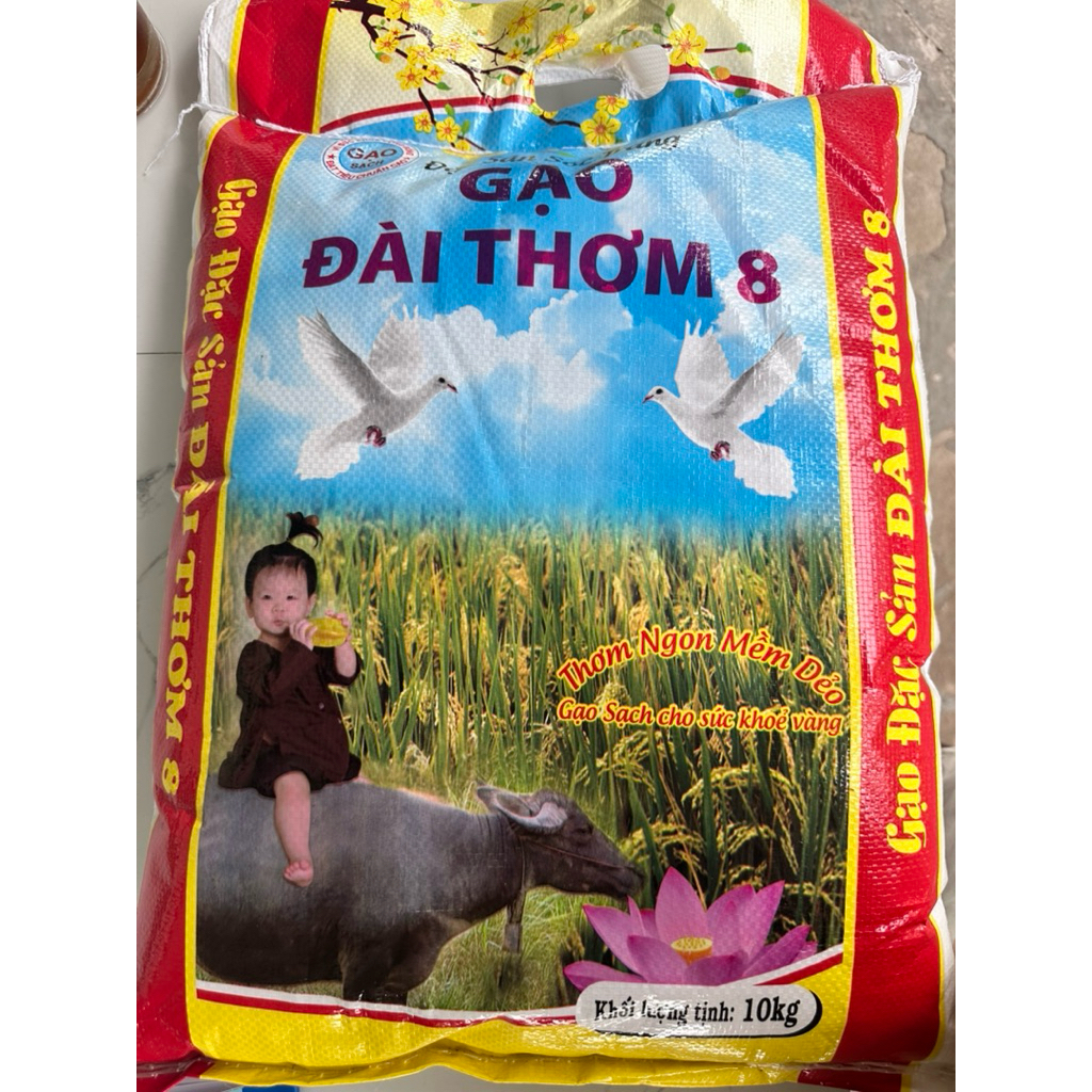 túi gạo 10kg đài thơm 8