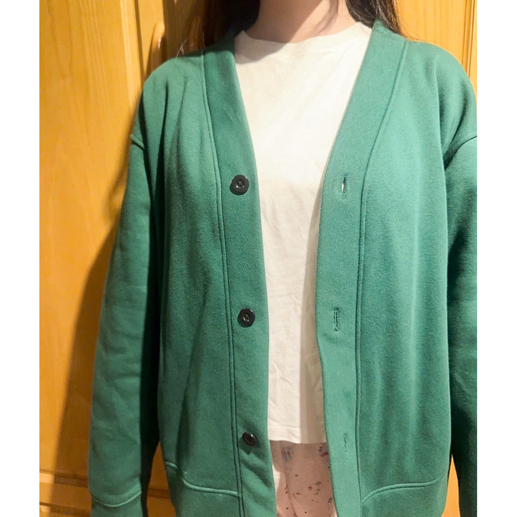 Áo cardigan xanh lá thông, nỉ ấm Odin club, thanh lý / pass đồ sắm Tết secondhand local brand