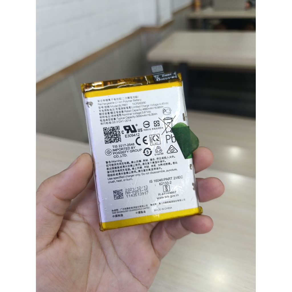 Pin cũ bóc máy Oppo BLP851 / A74 4G CPH2219 / A95 5g CPH2365 / F19 / Reno 6Lite