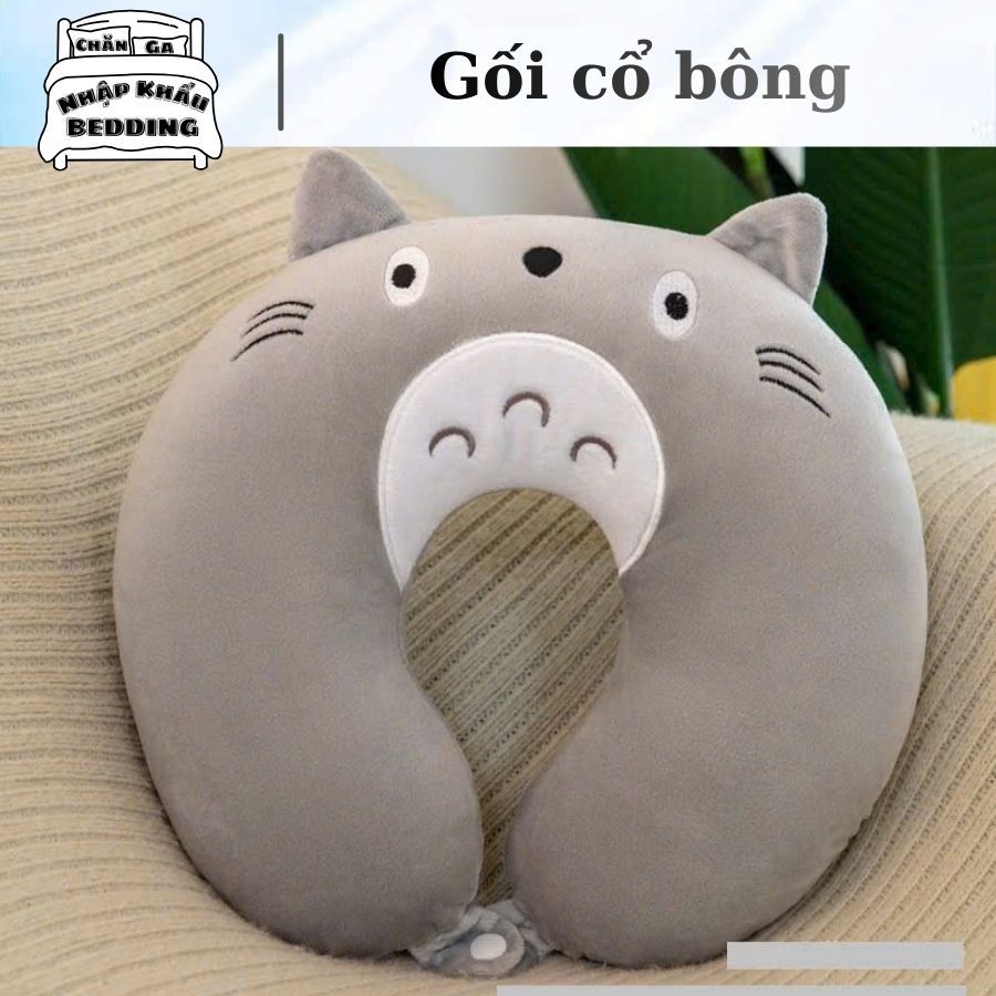 Gối cổ chữ u, tựa cổ BÔNG hỗ trợ đau mỏi cổ cho dân văn phòng và chuyến du lịch đường dài