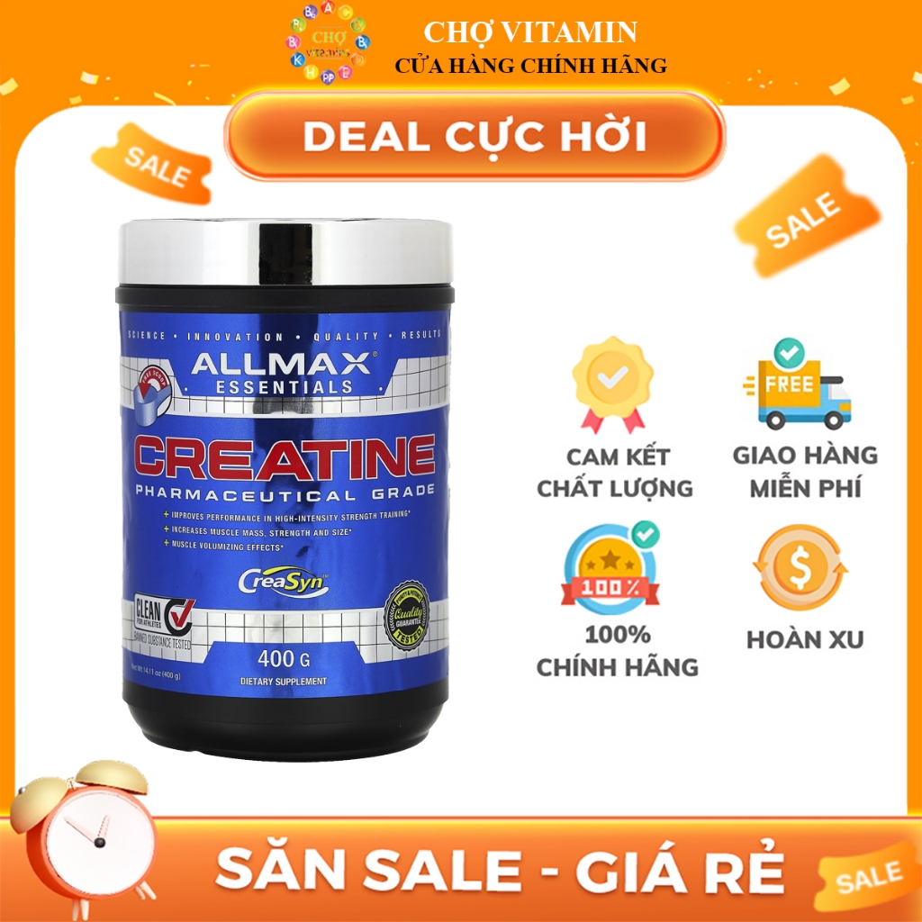 Allmax Creatine Monohydrate Pharmaceutical Grade (100g, 400g, 1000g)