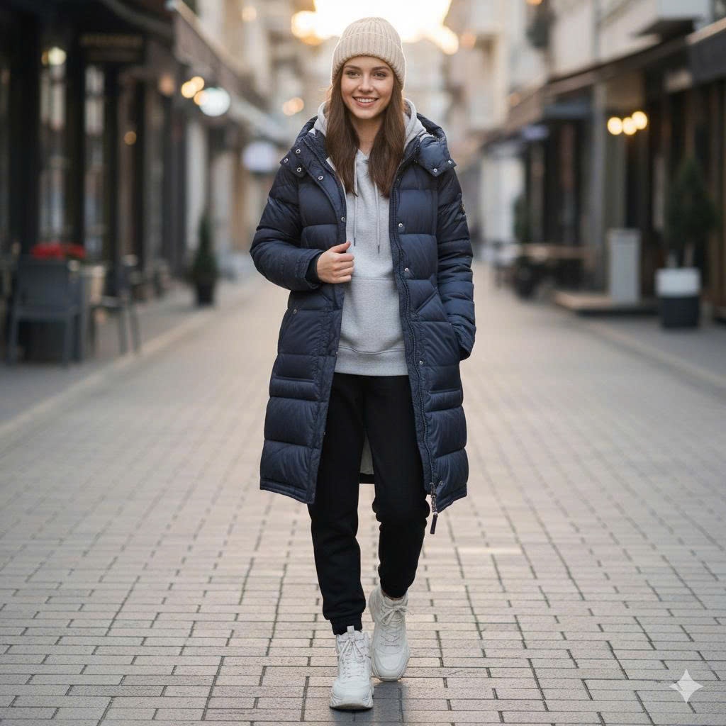 Áo khoác phao dáng dài (Long Puffer Jacket)