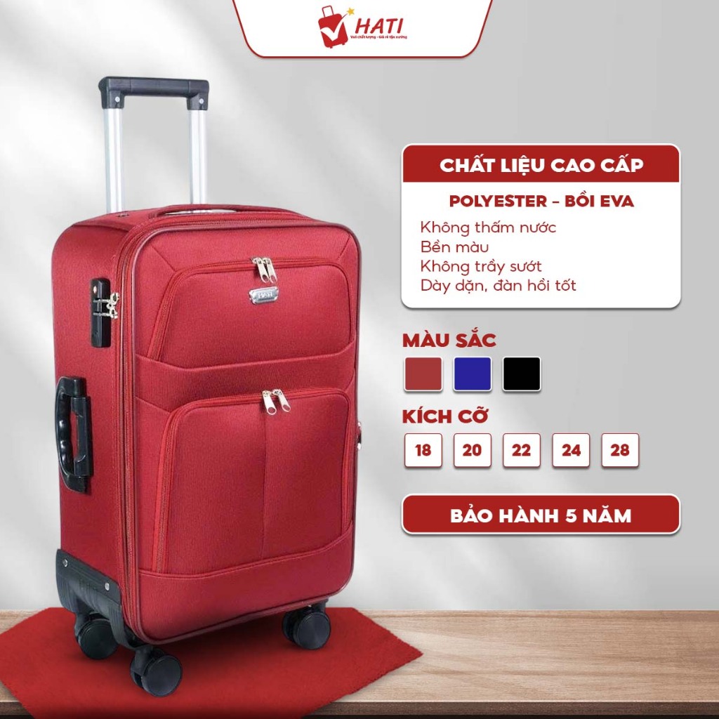 VALI Vải Cao Cấp Hati, Chống thấm nước, Nhiều màu, kích cỡ: 18, 20, 22, 24, 28 bảo hành 5 năm