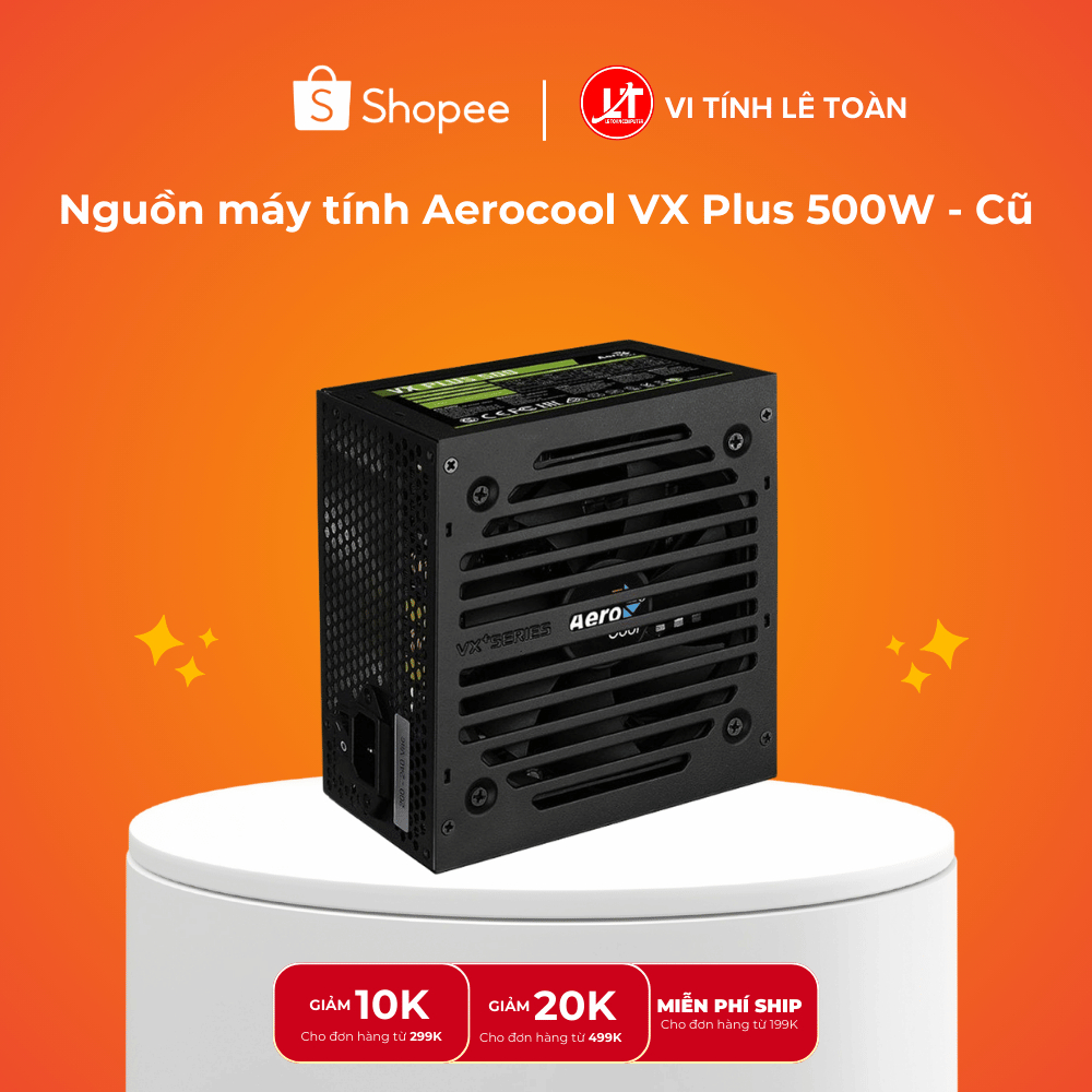 Nguồn máy tính Aerocool VX Plus 500 - 500W Cũ