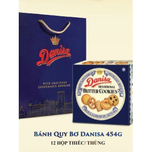 BÁNH QUY BƠ DANISA HỘP THIẾC CAO CẤP, DATE MỚI 454g. Bánh Tráng FOOD