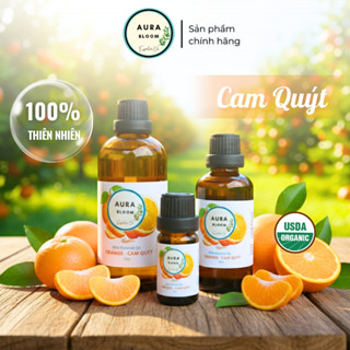 [GIÁ SỈ] Tinh Dầu Cam Quýt 100ml Aura Bloom Thiên Nhiên Nguyên Chất | Nhập Khẩu Có Kiểm Định