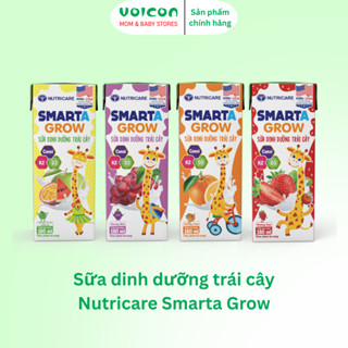 THÙNG Sữa dinh dưỡng trái cây Nutricare Smarta Grow vị cam, nho, dâu, trái cây nhiệt đới 110/180ml