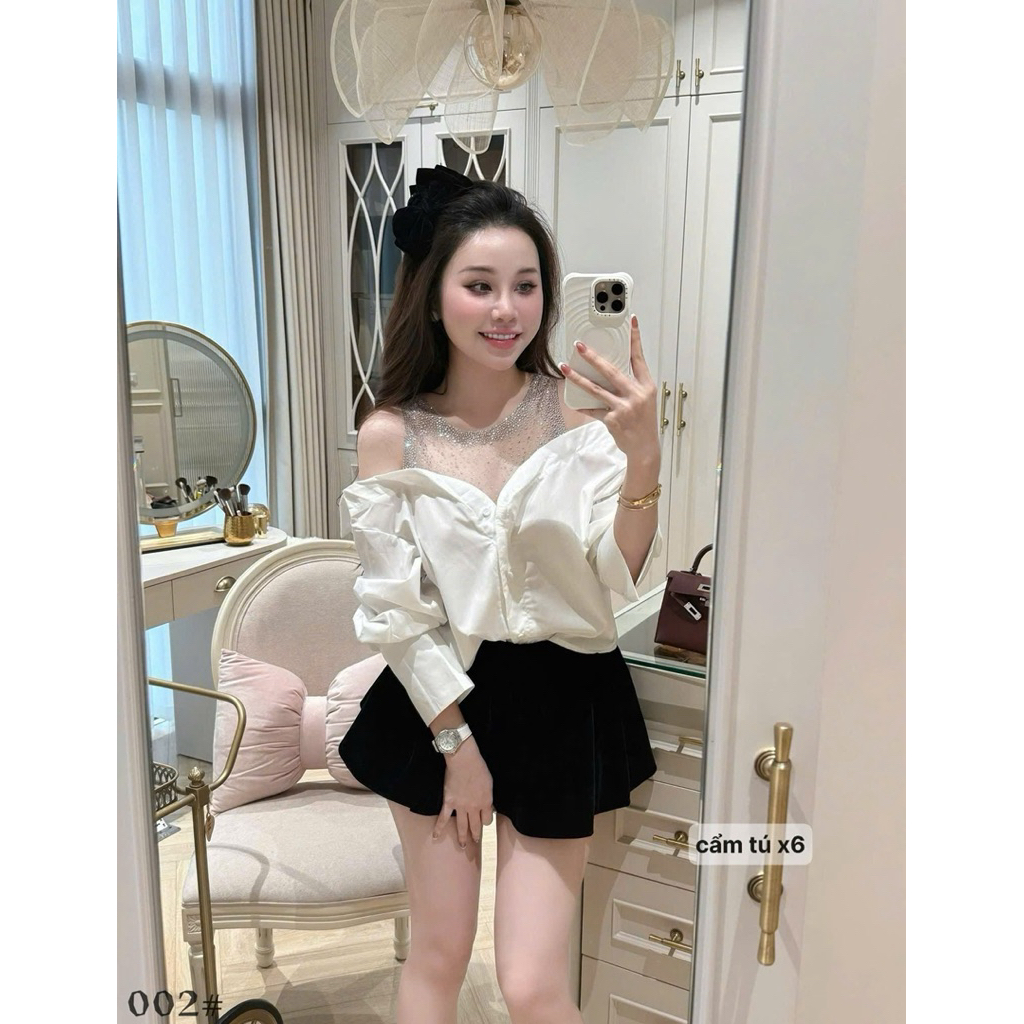 [QC] 002 Chân váy nhung lót trong bo chun