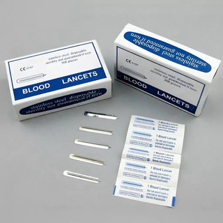 Kim Chích Mụn, Chích Máu, Kim Lá Lúa Blood Lancets Hộp 200 Chiếc An Toàn Tiện Lợi Loại 1 Chính Hãng