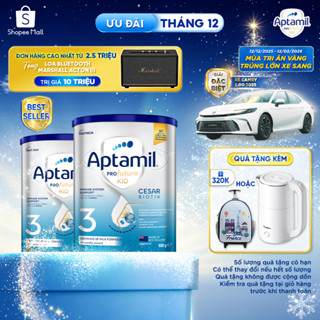   Siêu Sao Siêu Sale  Combo 2 Sữa bột Aptamil Kid Cesarbiotik New Zealand số 3  800g  cho bé từ 24 th áng tuổi 