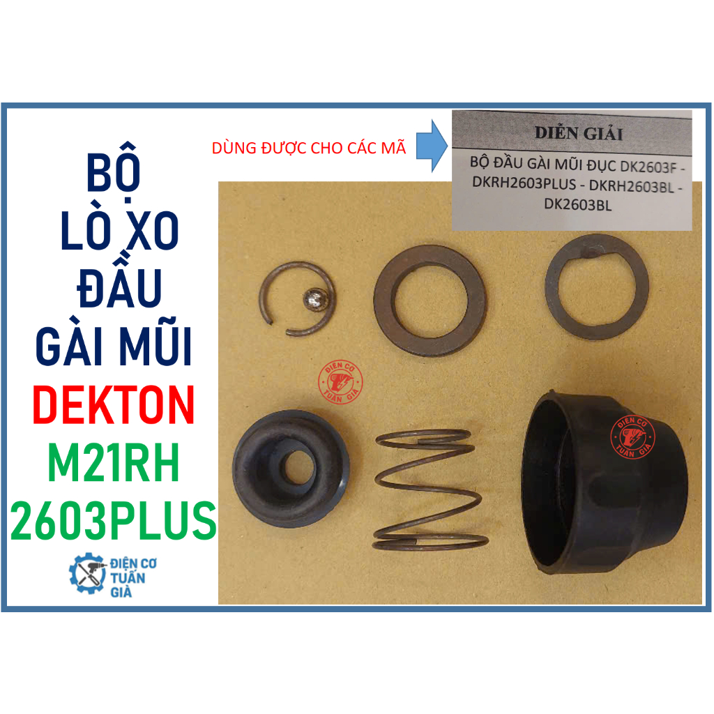 dekton 2603plus - BỘ ĐẦU LÒ XO GIỮ MŨI KHOAN DEKTON MÃ 2603 PLUS