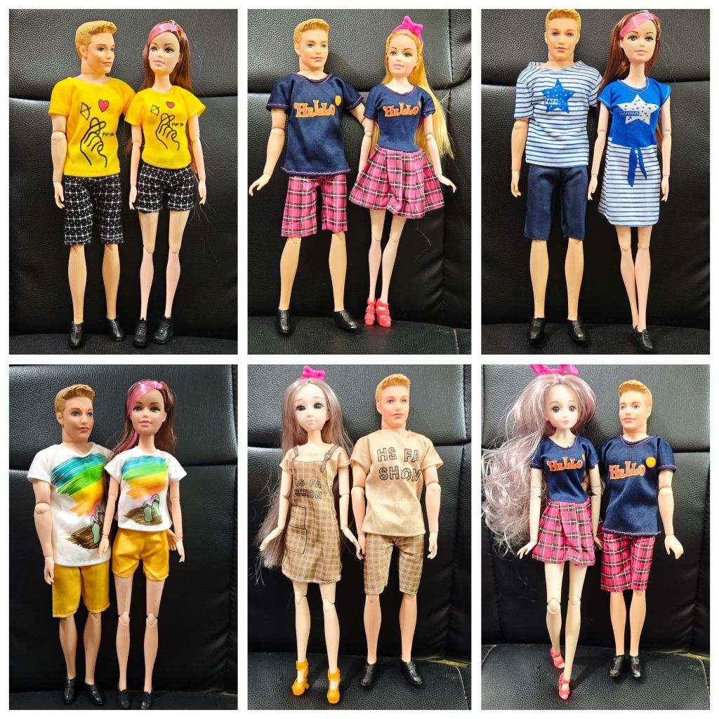 Set hai búp bê gia đình hạnh phúc