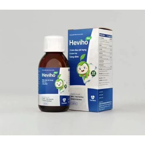 Siro Heviho giúp giảm đau rát họng, giảm ho long đờm chai 100ml