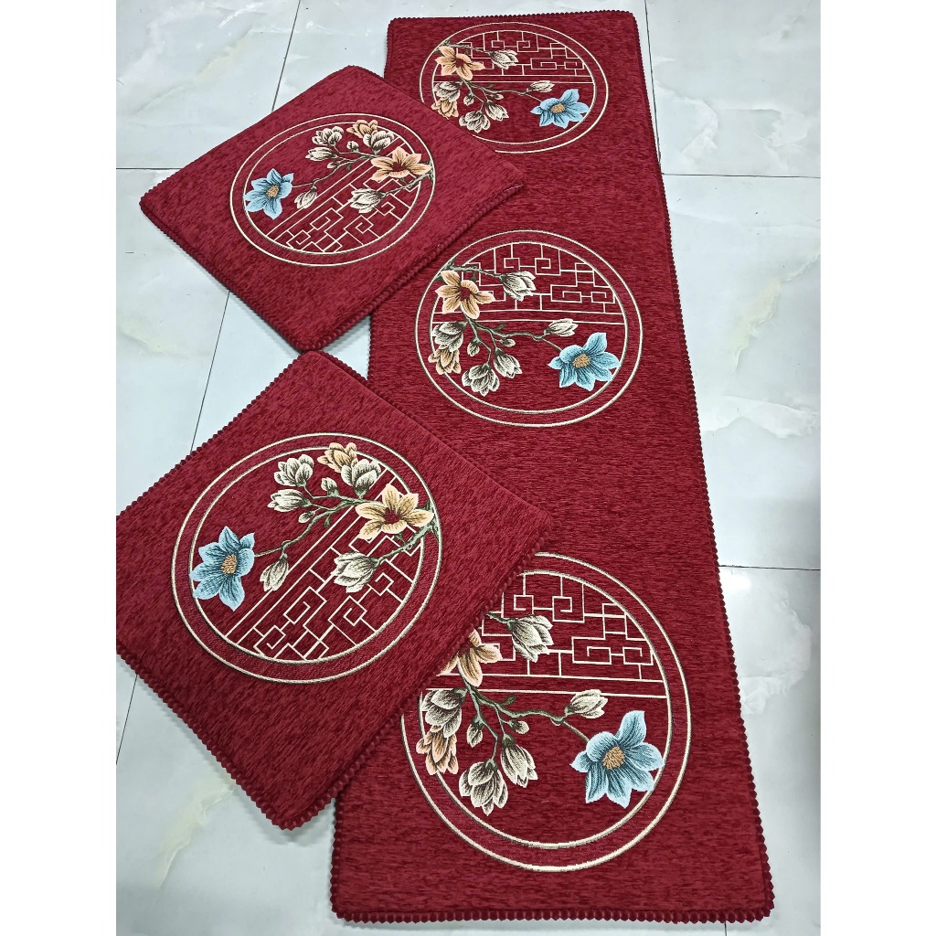 Thảm Trải Ghế Tây Âu, Miếng Lót Ghế Gỗ, Nệm Trải ghế Gỗ Ghế Sofa Trang Trí Theo Size Có Sẵn -mvyshop