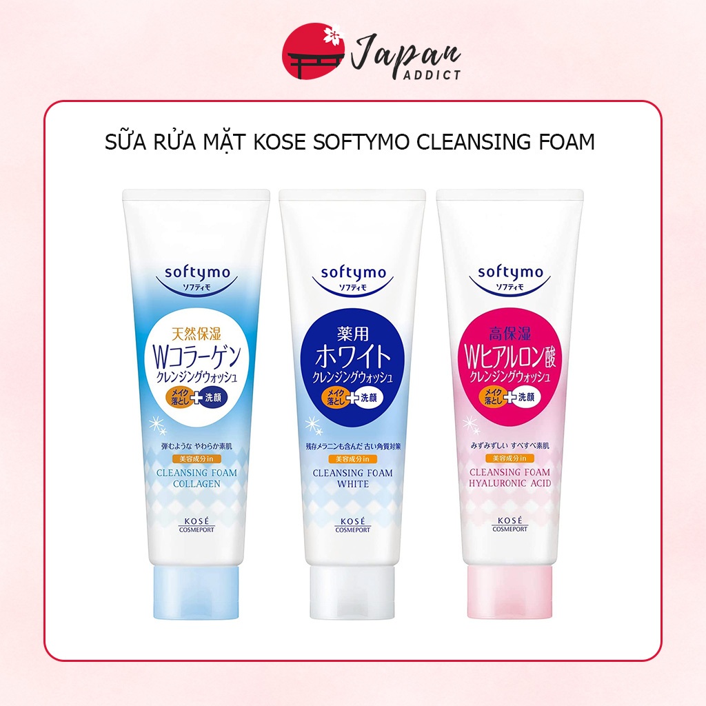 Sữa rửa mặt Kose Softymo Cleansing Foam 220g