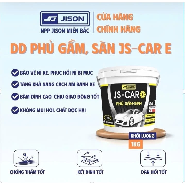 JISON CAR E+ Phủ gầm,sàn, chống ồn xe ô tô