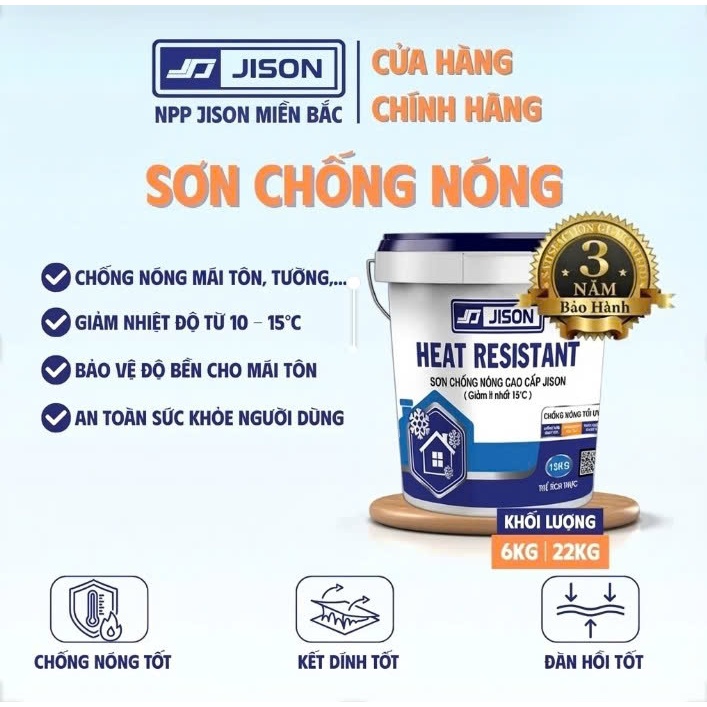 SƠN CHỐNG NÓNG JISON - 22KG