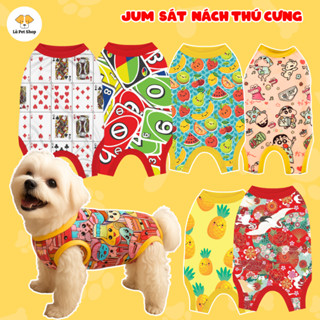  Áo Jumpsuit Thú Cưng Sát Nách Cotton Lạnh Cho Chó Mèo Size 0.5–25Kg – Lù Pet Shop 