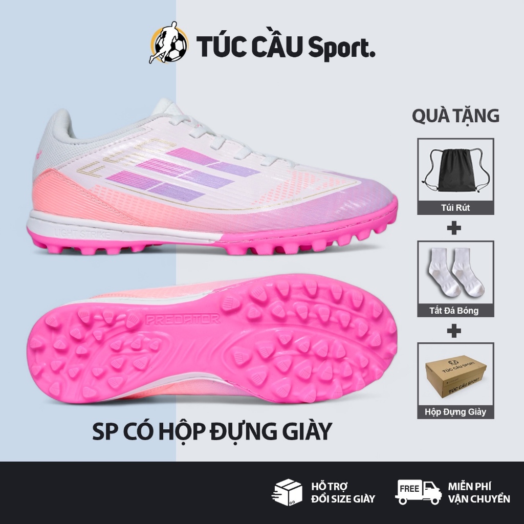 Giày Đá Bóng F50 Yamal Winbro VN Đế Đệm TF Bám Sân Tốt, Khâu Full Đế (Tặng Kèm: Tất + Túi Rút + Full