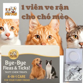 Một viên ăn Vitamin hỗ trợ ve rận trên chó mèo