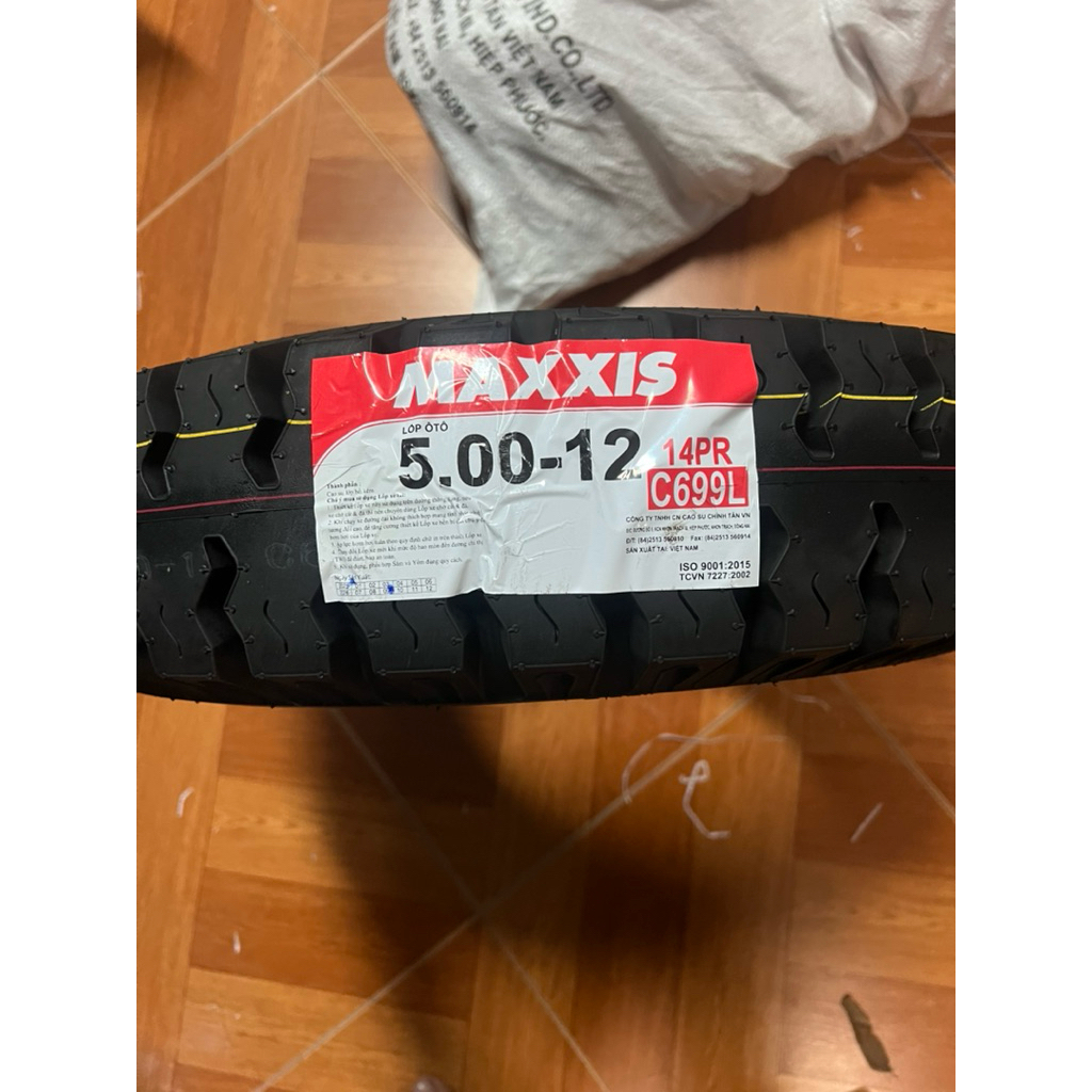 Vỏ lốp maxxis 5.00-12 C699 14pr lốp to mới 100% date 2025 ( 500-12, 500/12 )