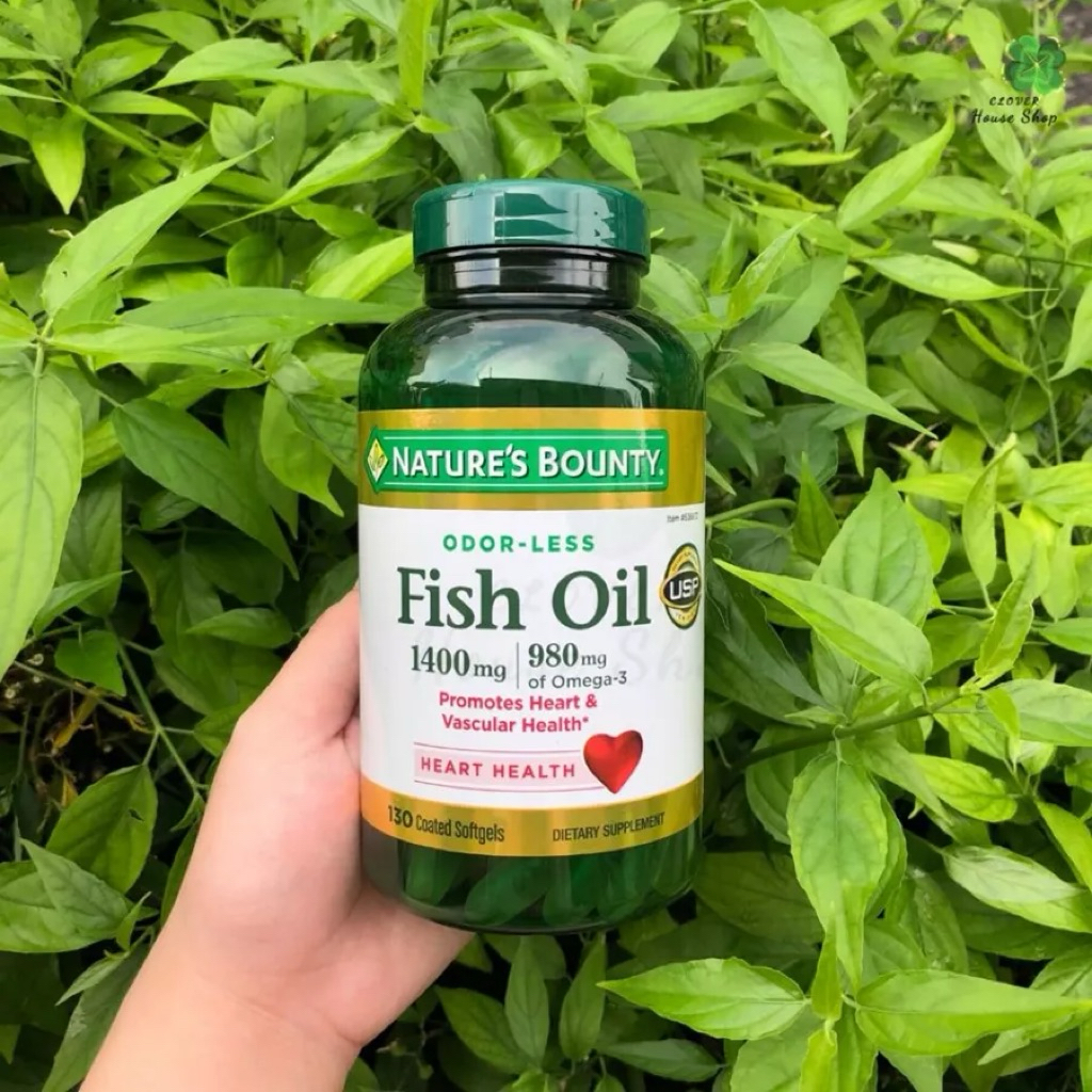 Dầu cá Fish oil Nature’s Bounty 1400mcg 130 viên của Mỹ
