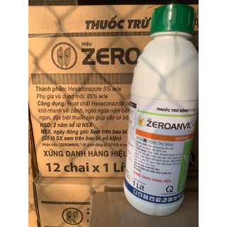 Combo 1 Thùng 12 chai Zero Anvi 5Sc 1L Xuất xứ Ấn Độ: Zeroanvil bảo vệ cây trồng, mát cây dày lá