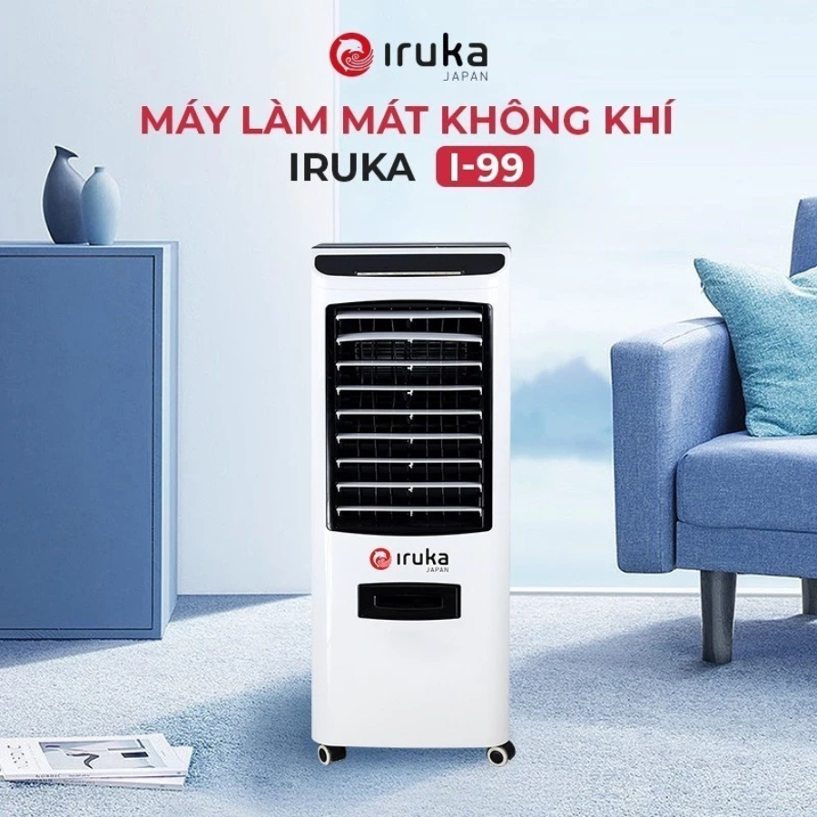 Quạt làm mát không khí Iruka I99 17L quạt hơi nước làm mát nhanh có điều khiển từ xa cho gia đình