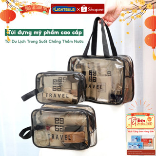  Túi Đựng Đồ Makeup Mỹ Phẩm Đồ Trang Điểm LIGHTBULB Trong Suốt Chống Nước Tiện Dụng Mang Đi Du Lịch 