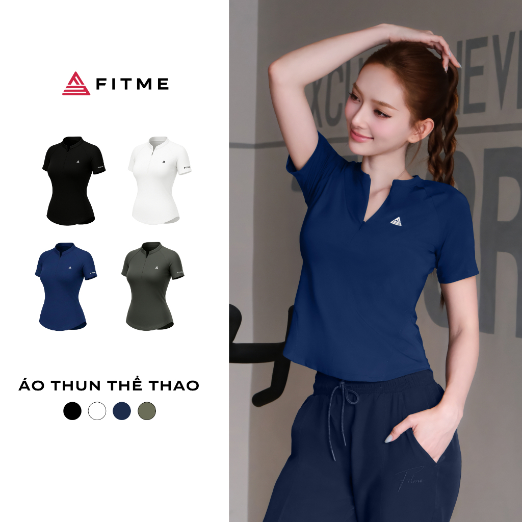 Áo thun tập gym yoga nữ Fitme SOFT chất vải cao cấp co giãn 4 chiều thấm hút mồ hôi tốt ATSO01 | BigBuy360 - bigbuy360.vn
