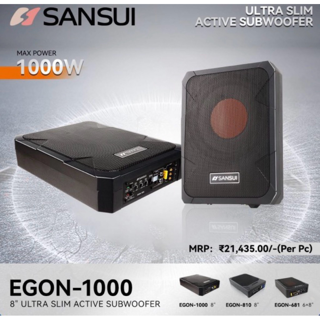 LOA SANSUI EGON-1005 - MẪU LOA SUB Ô TÔ PHIÊN BẢN NÂNG CẤP MỚI NHẤT