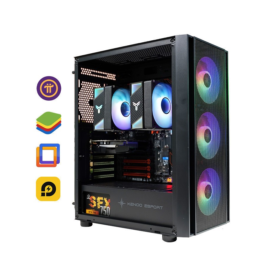 PC Dual Xeon E5 2686v4 XEON Đôi Chuyên Giả Lập Render Chạy Ảo Hoá