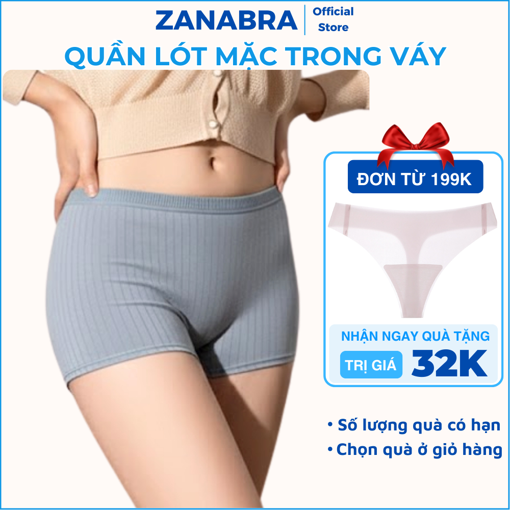 Quần Lót Mặc Trong Váy Co Dãn 4 Chiều Thoáng Mát - Quần Đùi Mặc Trong Váy Ôm Sát Body ZANABRA V4116