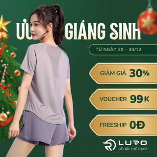  Bộ thể thao nữ phom rộng Luro đồ tập gym yoga cao cấp tập pickleball thể thao thể dục chạy bộ 