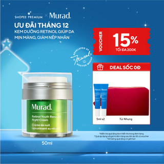  Kem dưỡng ẩm Retinol giúp da mịn màng và làm mờ nếp nhăn Murad Retinol Youth Renewal Cream 50ml 